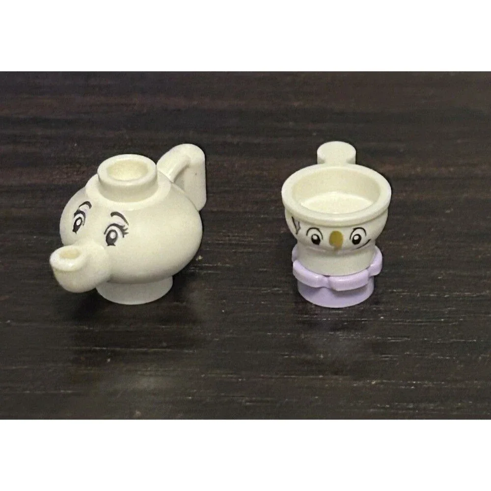 LEGO Mrs. Potts CHIP Beauty Beast Figure Teapot Cup Face Disney Minifigure Piece - Picture 1 of 5